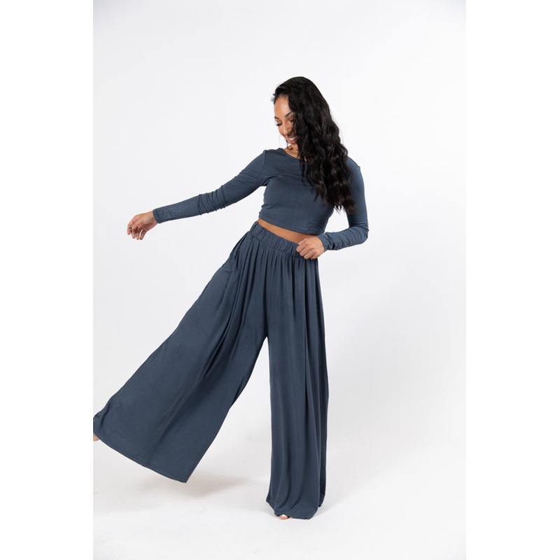Upgrade You Casual Two Piece Long Sleeve Midnight Set FINAL SALE