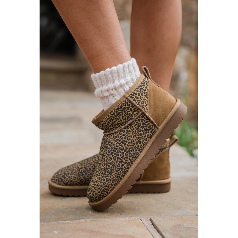 Georgia Leopard Mini Boot FINAL SALE
