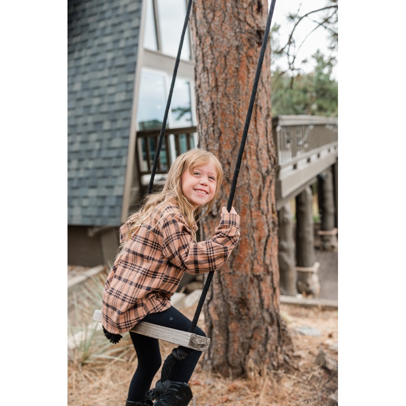 Kid’s Nash Brown and Black Plaid Shirt FINAL SALE