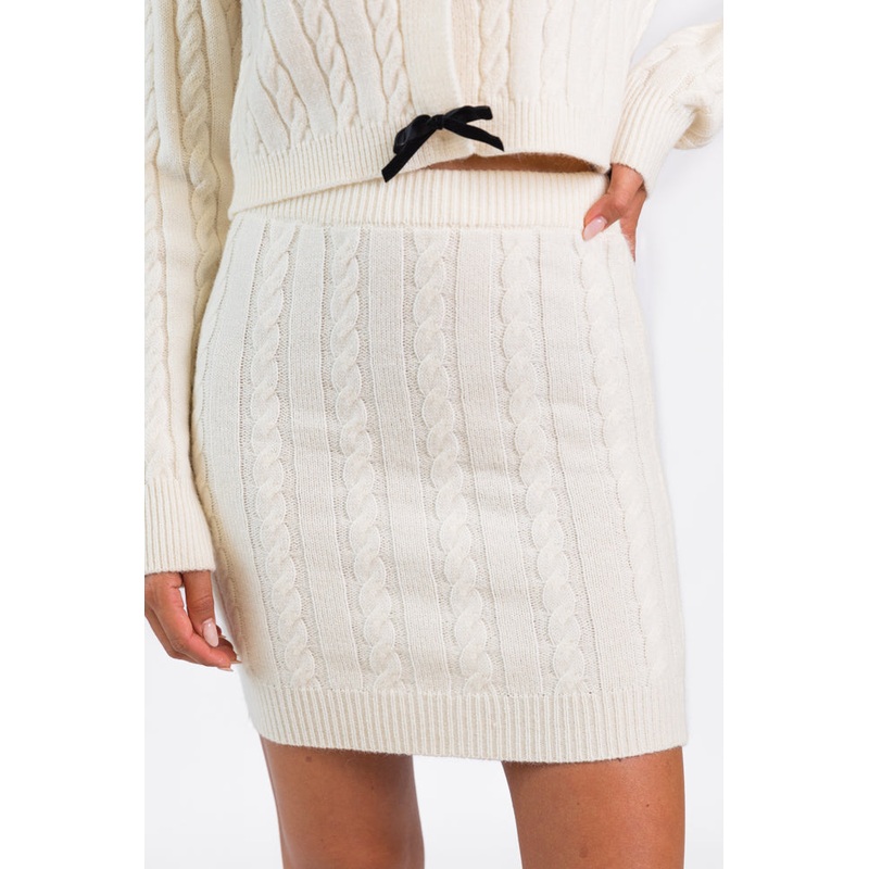 There’s Always Hope Cable Knit Mini Skirt FINAL SALE