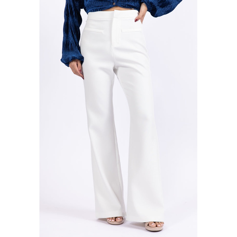 Beyond Romance White Flare Trousers FINAL SALE