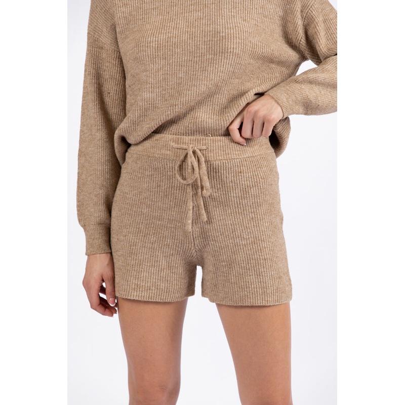 Cloud Chaser Mocha Sweater Knit Shorts FINAL SALE