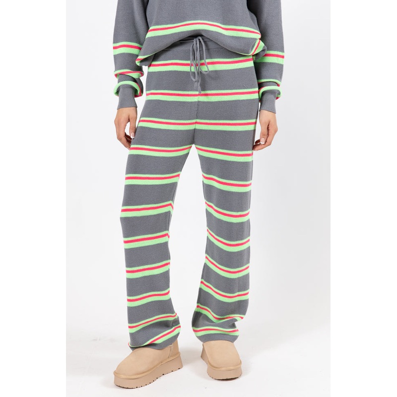 Seeing Stripes Pink and Green Striped Pants FINAL SALE