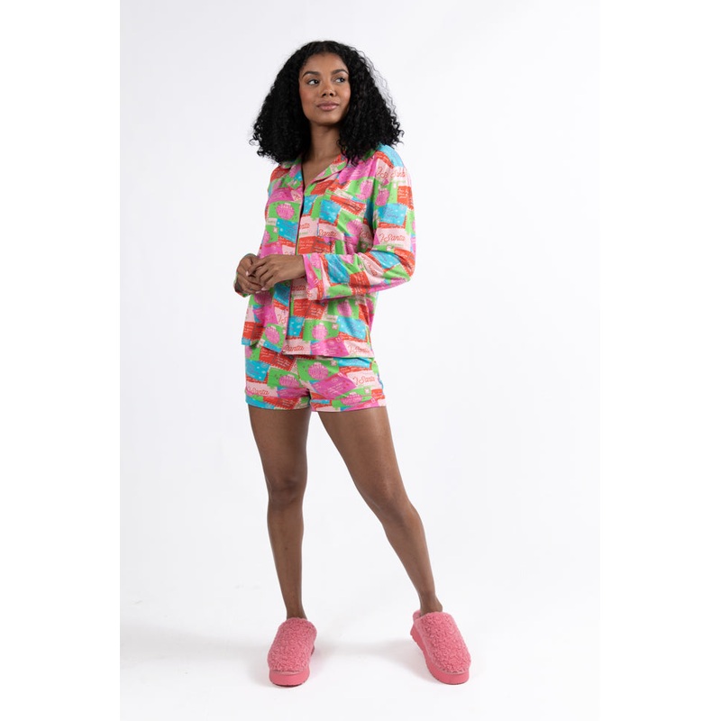 Under The Stars In Letters To Santa Bamboo Pajama Top FINAL SALE