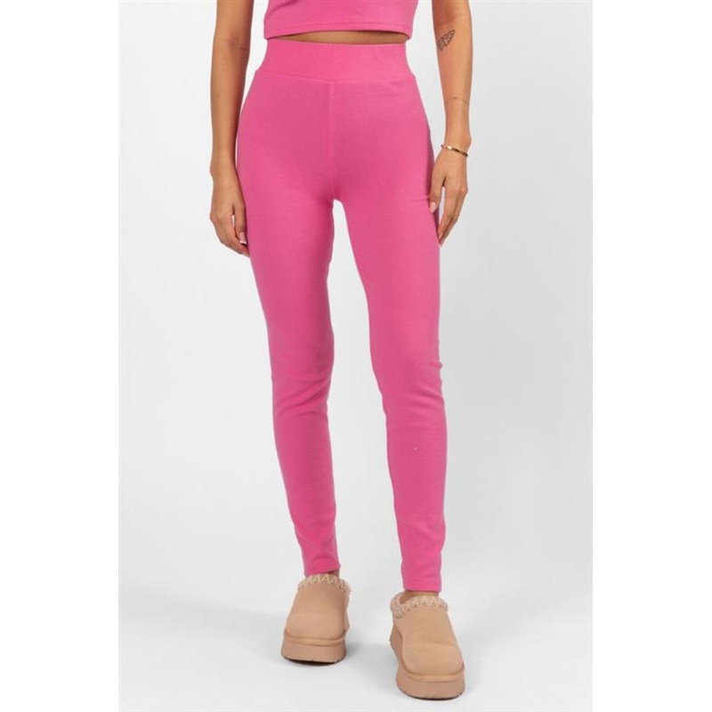 Outta Sight Pink Brushed Rib Leggings FINAL SALE