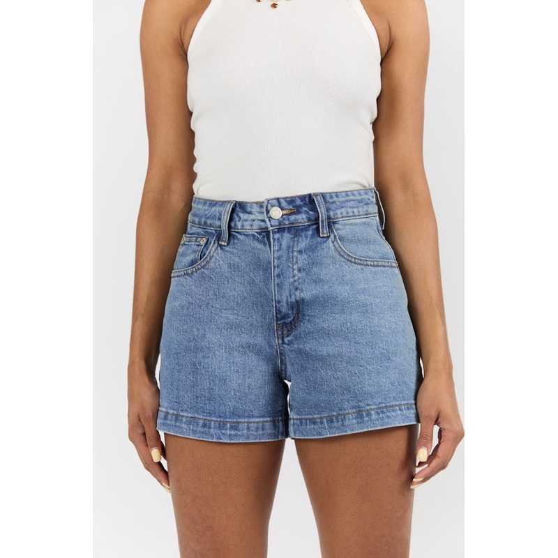 Come As You Are Medium Wash Relaxed Fit Denim Shorts