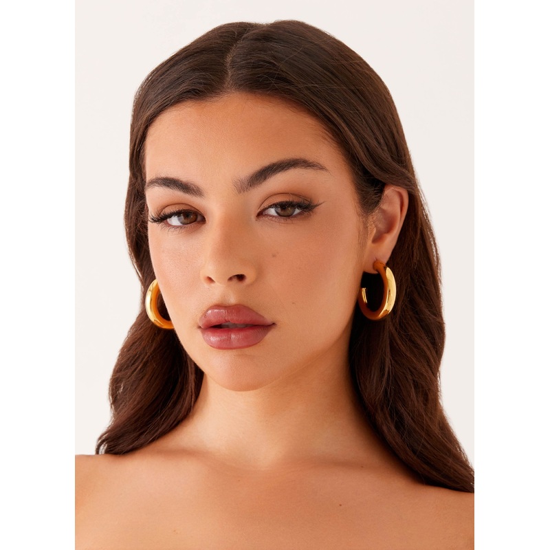 Duke Hoop Earrings – Gold