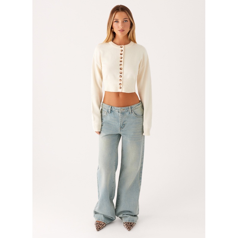Its Happening Knit Cardigan – Ivory