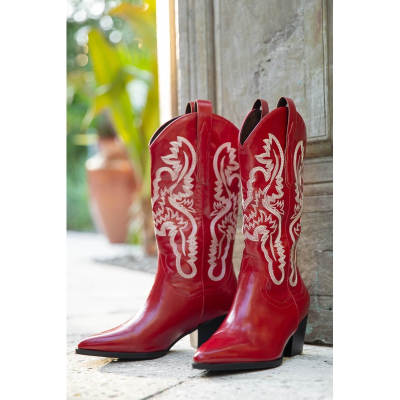 Patsy Red Cowboy Boots FINAL SALE