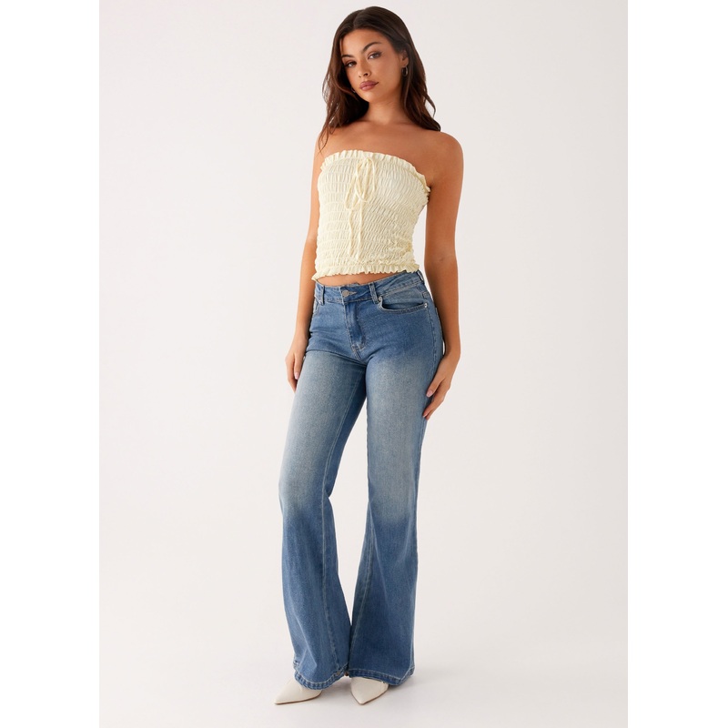 Tomi Bootleg Denim Jeans – Vintage Blue