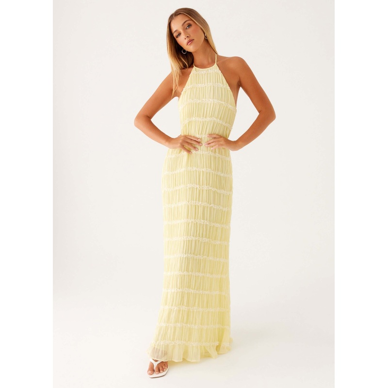 Aullie Maxi Dress – Yellow