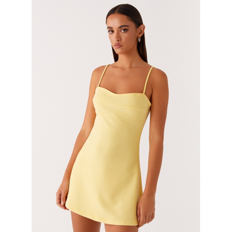 Cindy Mini Dress – Yellow