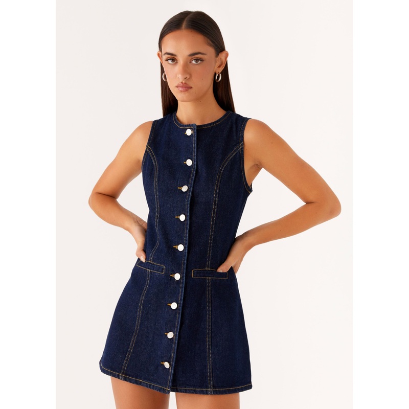 Dolton Mini Dress – Indigo