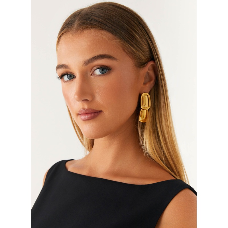 Doubled Up Earrings – Gold