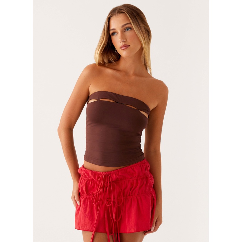 Fia Tube Top – Chocolate