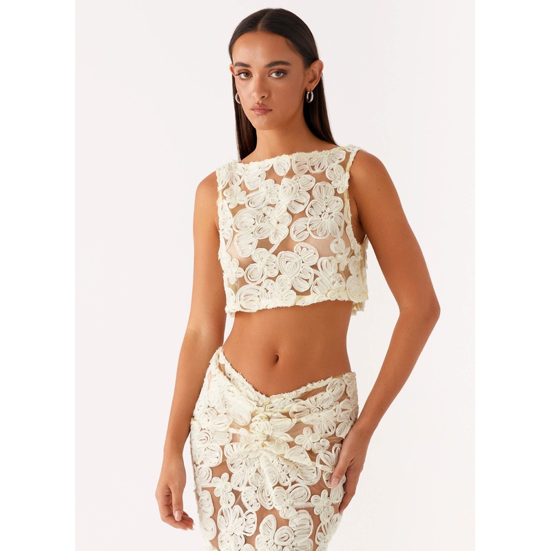 Fiorella Floret Top – Yellow