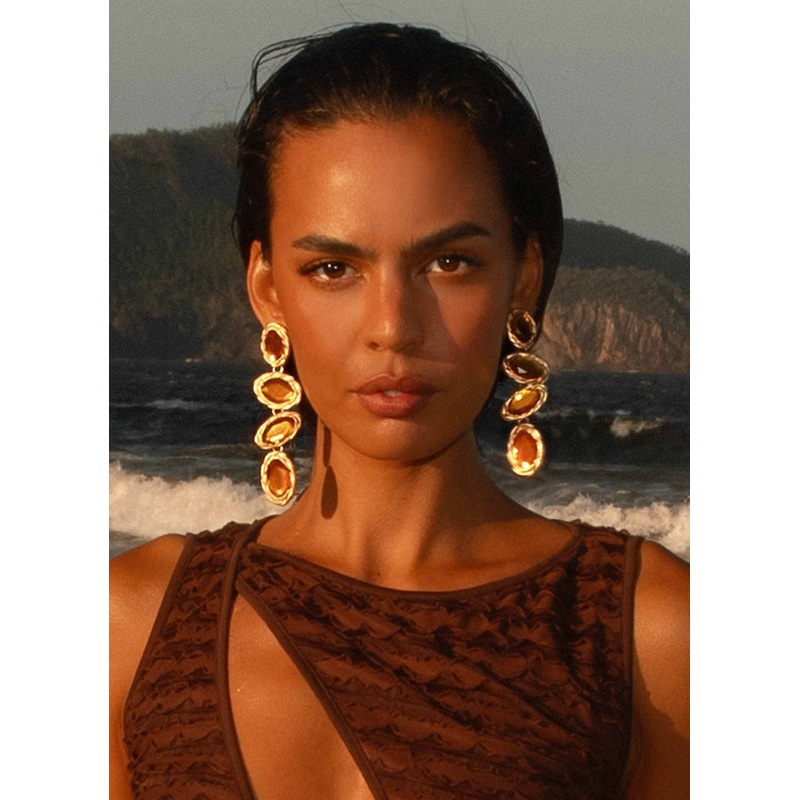 Nikitta Earrings – Orange