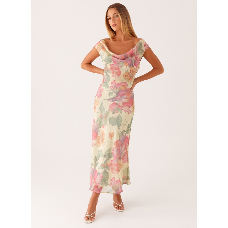 Role Model Maxi Dress – Yellow Peony