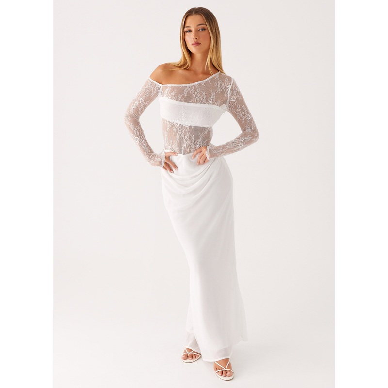 Take Your Time Maxi Dress – White