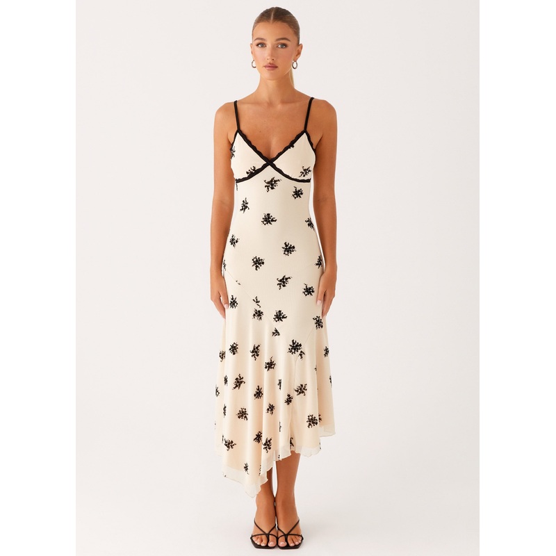 Amelia Midi Dress – Nude