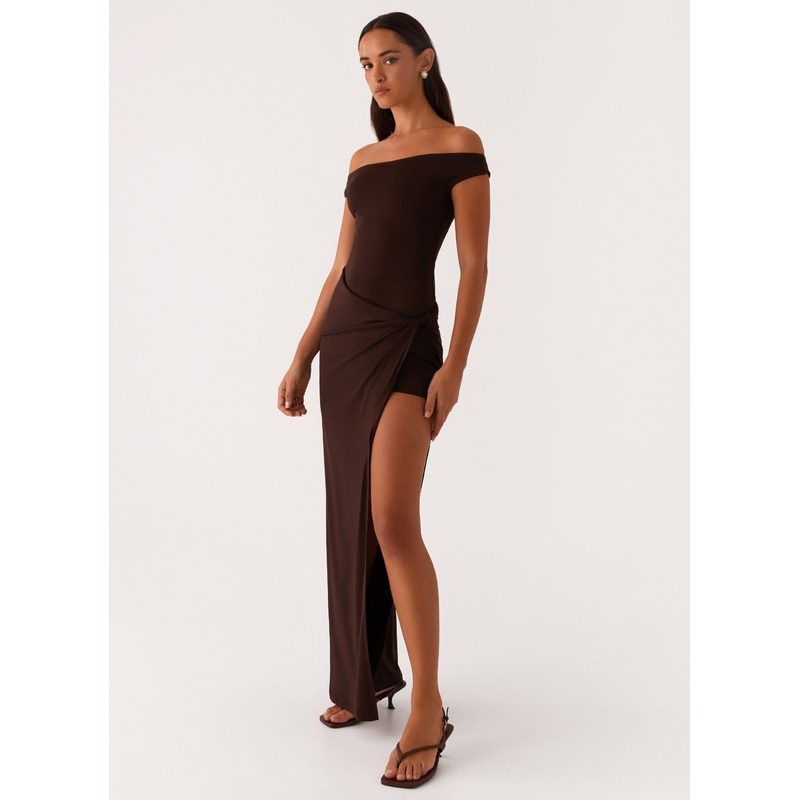 Amerie Maxi Dress – Chocolate