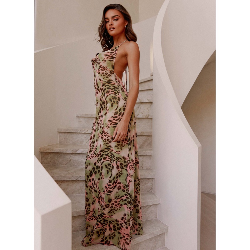 Austeja Maxi Dress – Swirl Leo