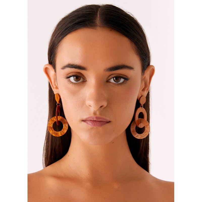 Bijou Earrings – Brown