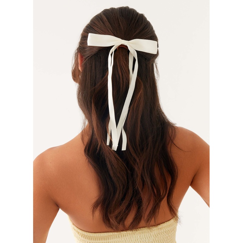 Dorothy Bow Hair Clip – Ivory