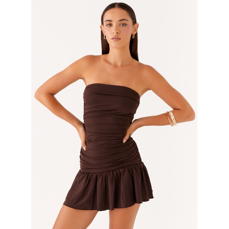 Eclair Mini Dress – Chocolate
