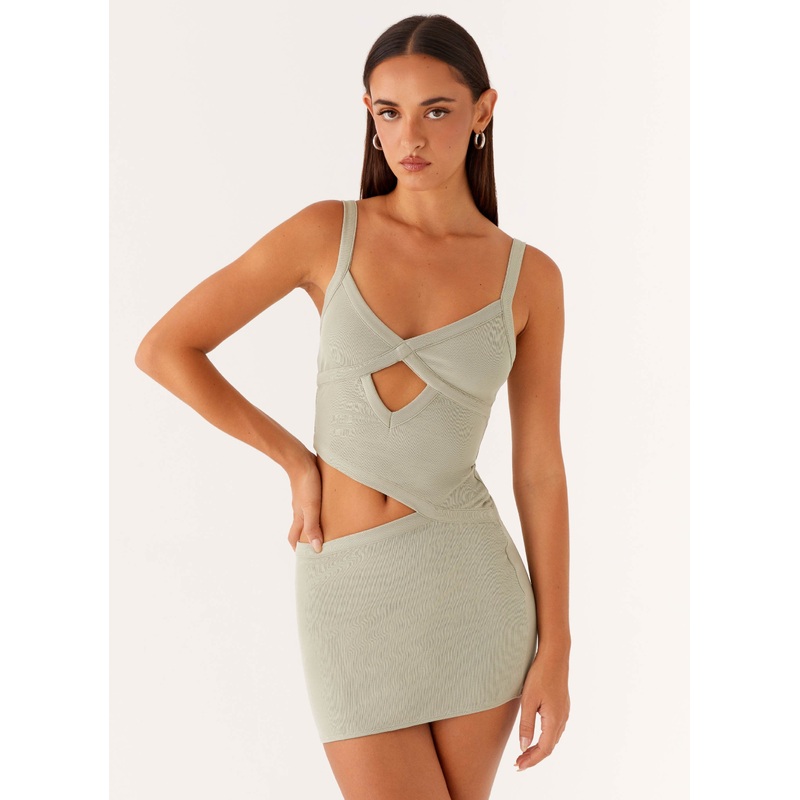 Jocelyn Mini Dress – Sage