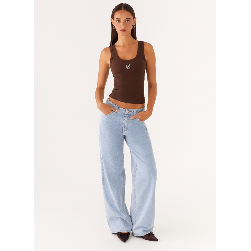 Keanna Low Rise Denim Jeans – Sky