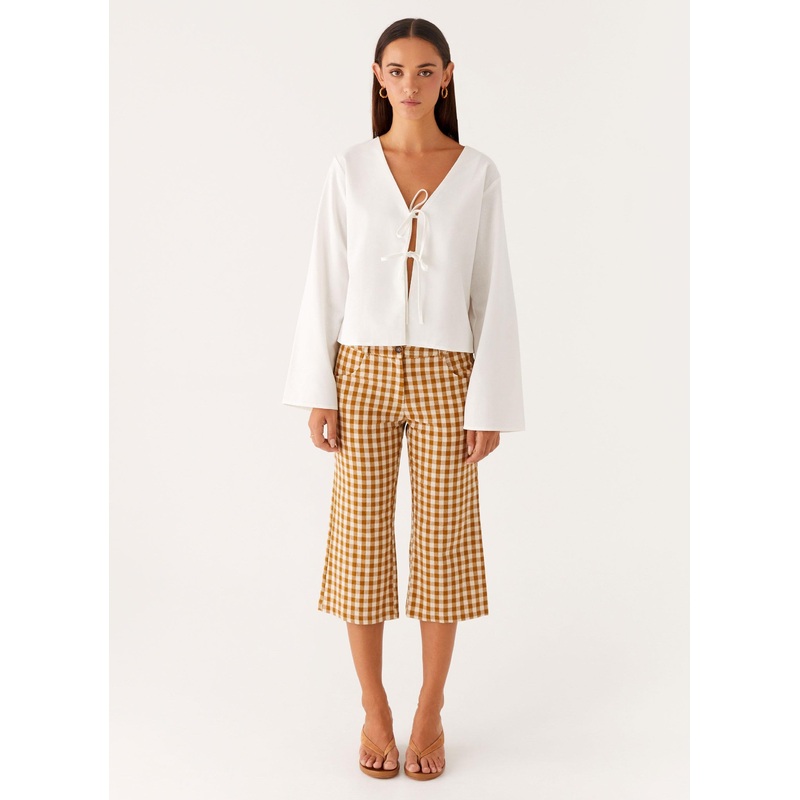 Radley Capri Pants – Brown Gingham