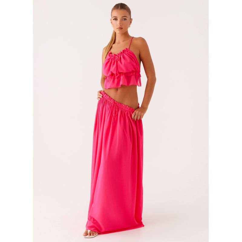 Zaya Maxi Skirt – Fuchsia