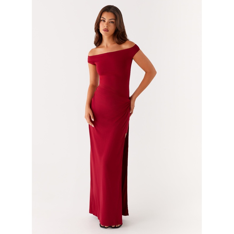 Amerie Maxi Dress – Maroon