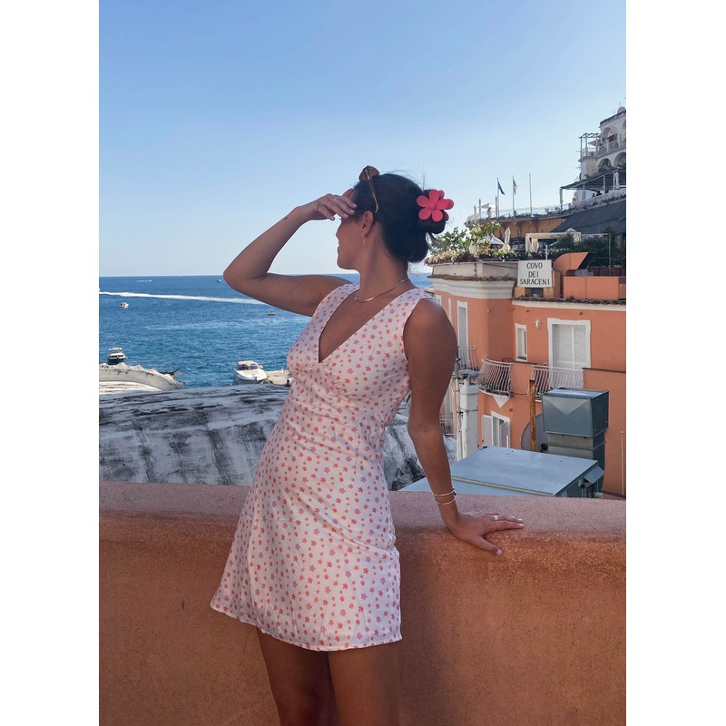 Audrey Vintage Slip Dress – Pink Wild Poppies
