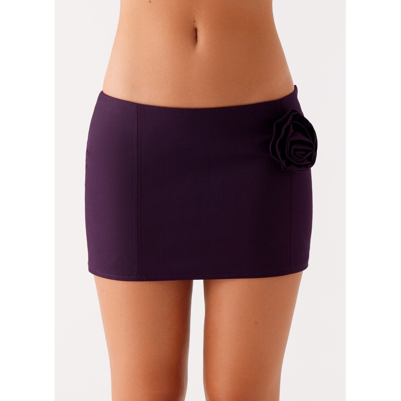 Campbell Mini Skirt – Plum