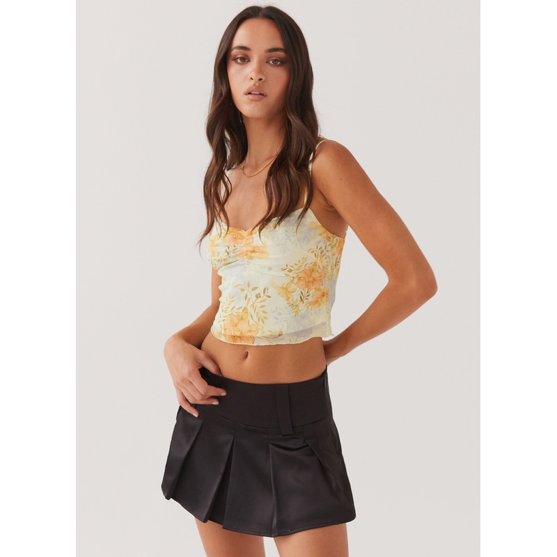 Long Gone Mini Skirt – Black