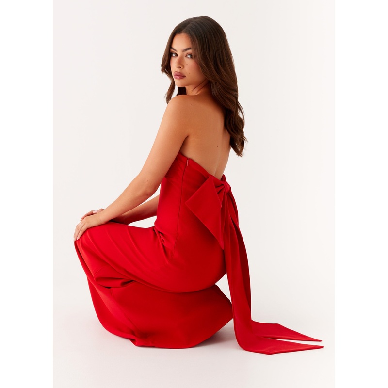 Meredith Maxi Dress – Red