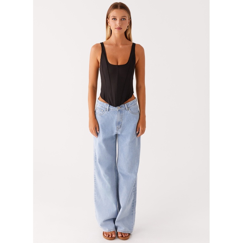 Narelle Corset Top – Black