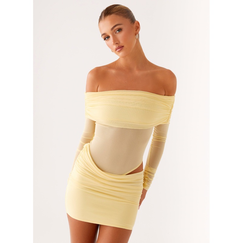 No Doubt Mini Dress – Yellow