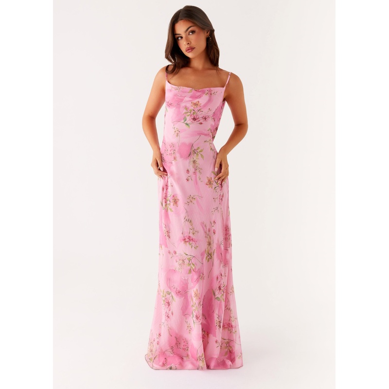 Orlando Maxi Dress – Pink Floral Print