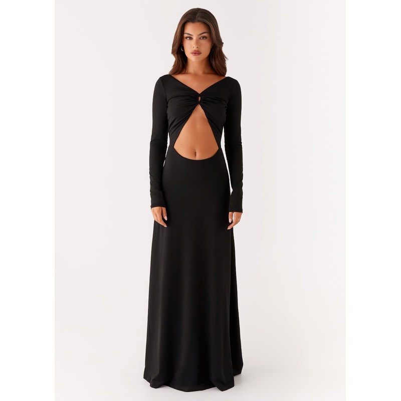 Peru Maxi Dress – Black