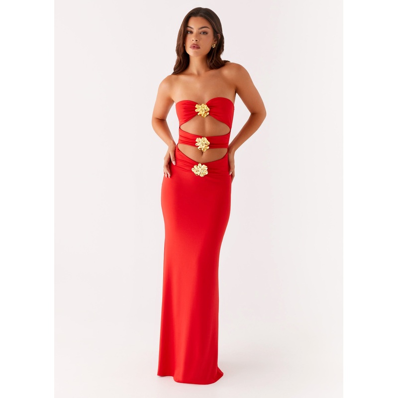 Raye Maxi Dress – Tangerine