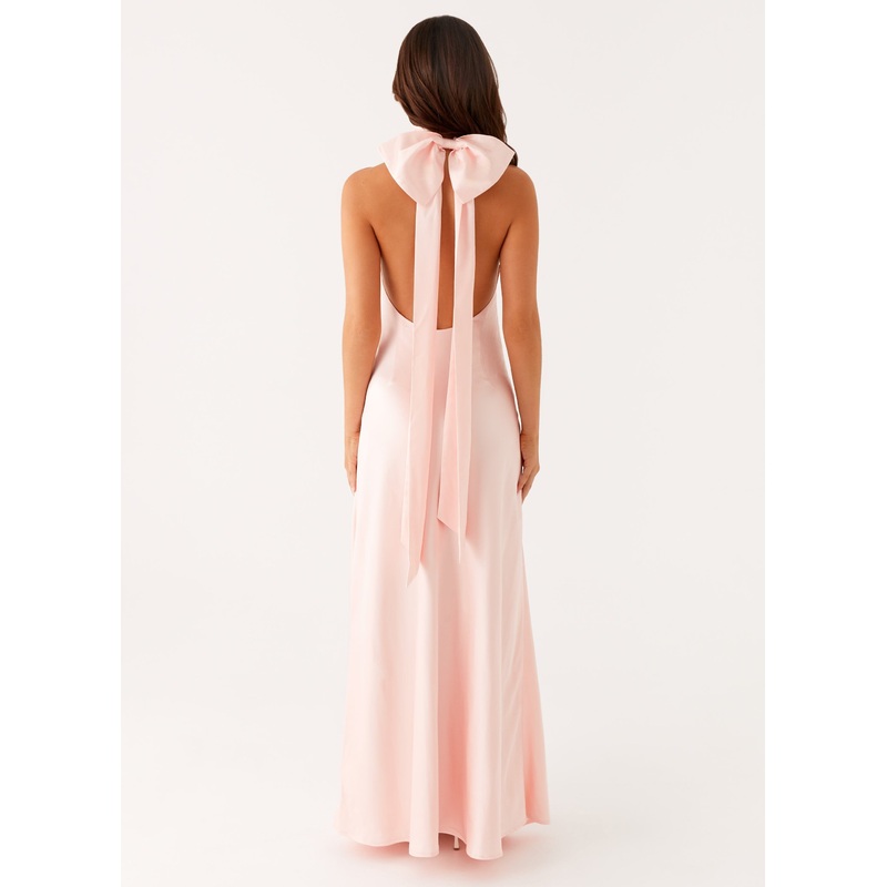 Siani Backless Maxi Dress – Pink