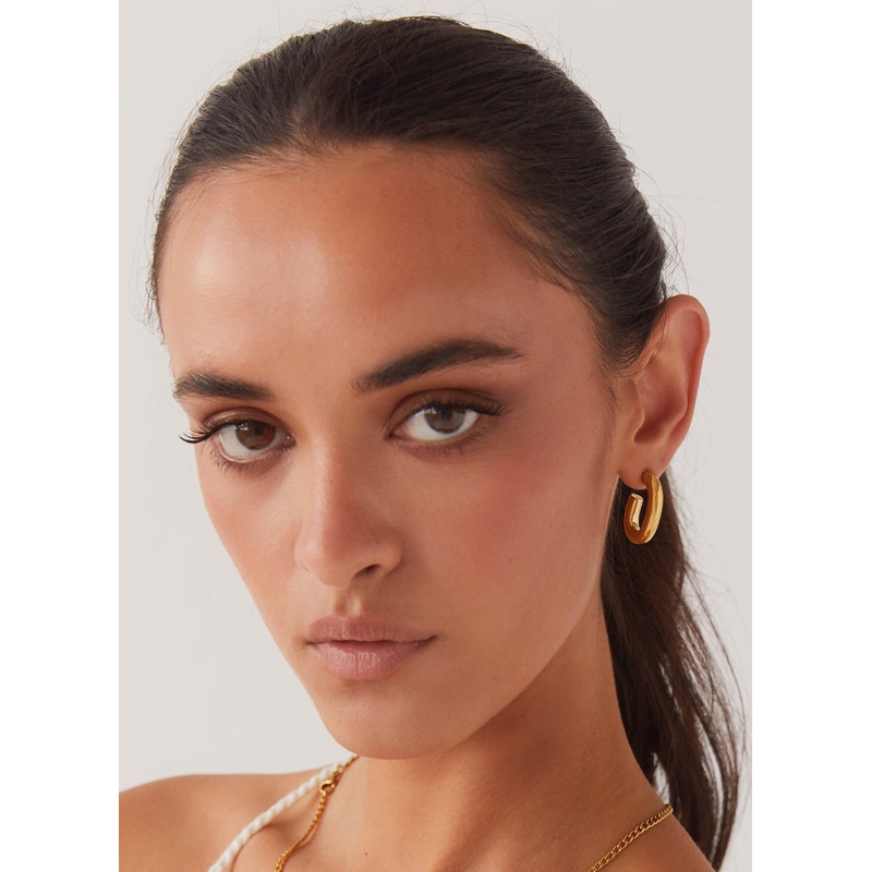 Stardust Hoop Earrings – Gold
