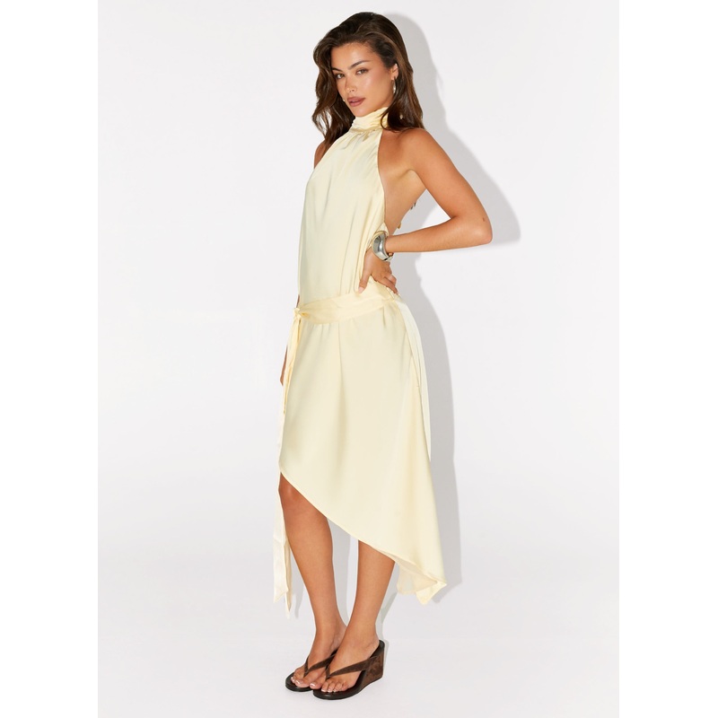 Atlantic Midi Dress – Yellow