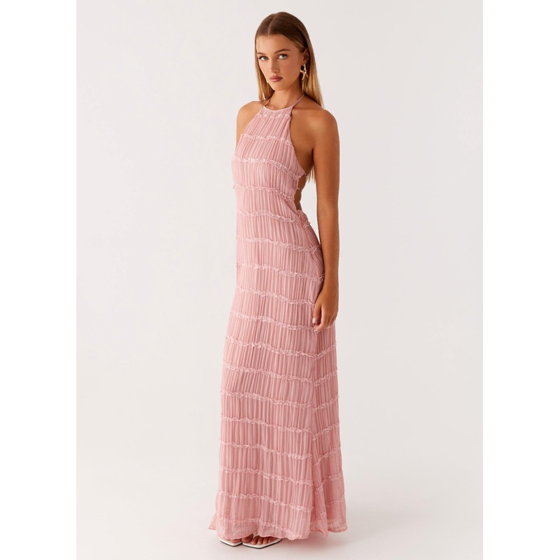 Aullie Maxi Dress – Pink