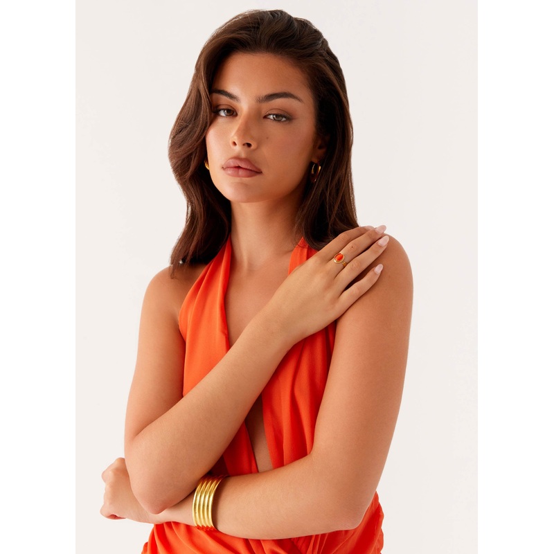 Coralina Ring – Gold/Amber