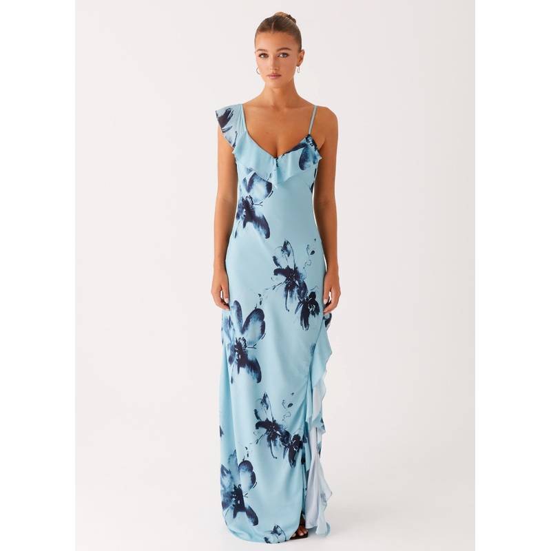 Goldsmith Maxi Dress – Blue Black Floral