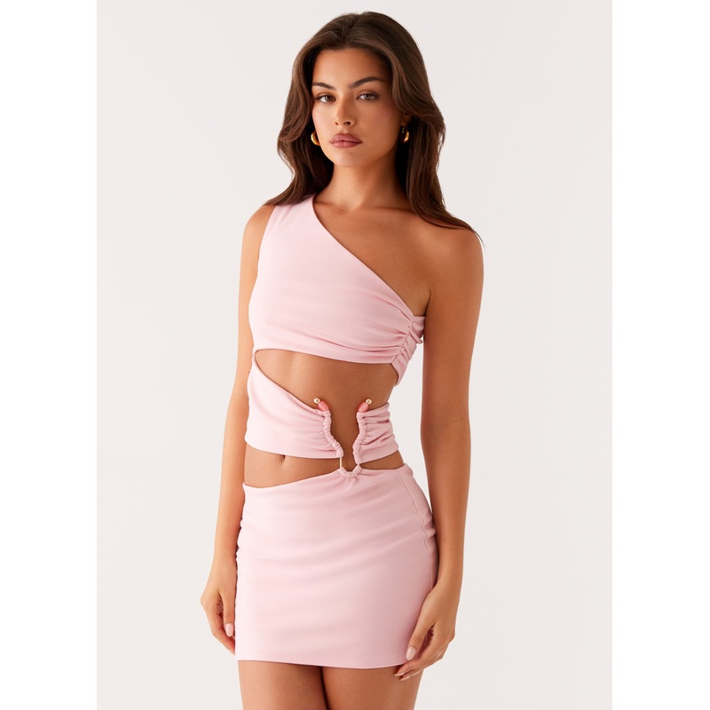 Malli Cut Out Mini Dress – Pink